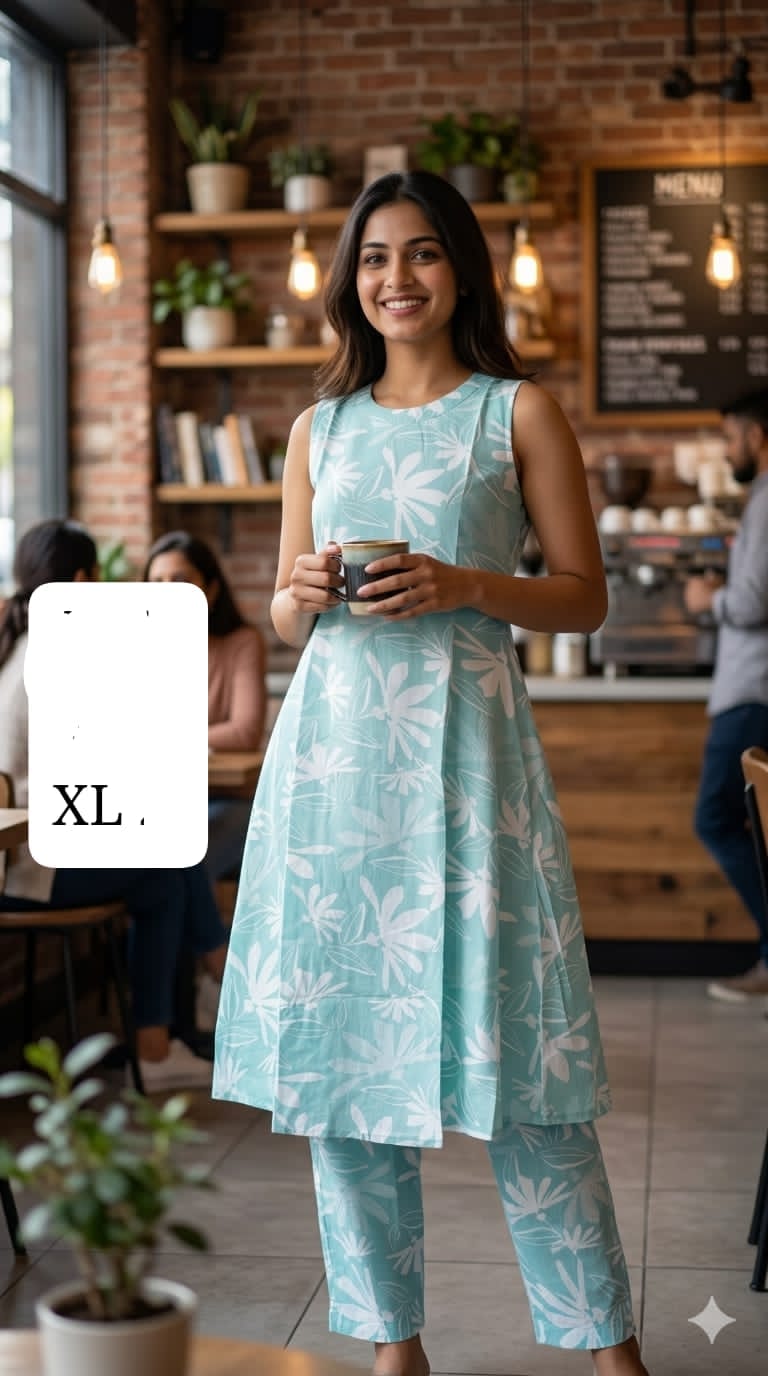 Beautiful A-line Co-Ord set made from soft premium Flex cotton
